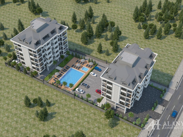 Vista Orange Kargicak Alanya Antalya Türkei Kauf Verkauf Eigentum einer möblierten Einzimmerwohnung 