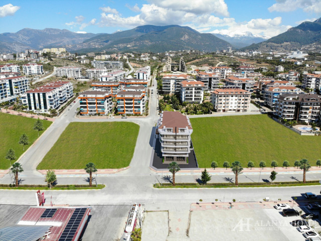 Flat 20 Oba Alanya Antalya تركيا شراء بيع عقار لشقة مفروشة بغرفة نوم واحدة في مخطط تقسيط مشروع جديد 