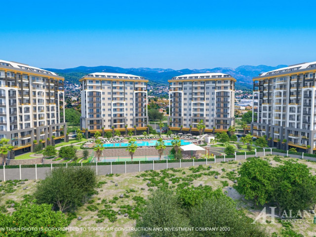 Emerald Paradise Avsallar Alanya Antalya تركيا شراء بيع عقار لشقة مفروشة بغرفة نوم واحدة في مخطط تقس