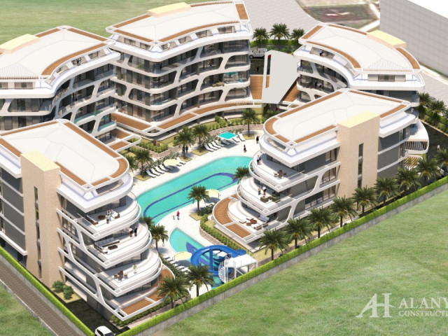 Sol Garden Alanyahus Oba Alanya Antalya Türkiye deniz manzaralı yenilenmiş bir geliştiriciden yeni b