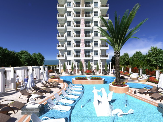 Yenisey 6 Mahmutlar Alanya Antalya Türkiye Satılık emlak, eşyalı, bir ve iki yatak odalı daire, yeni