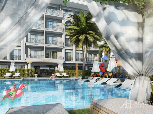 Voyage Garden Oba Alanya Antalya Turkey purchase sale property of a furnished one-bedroom apartment 