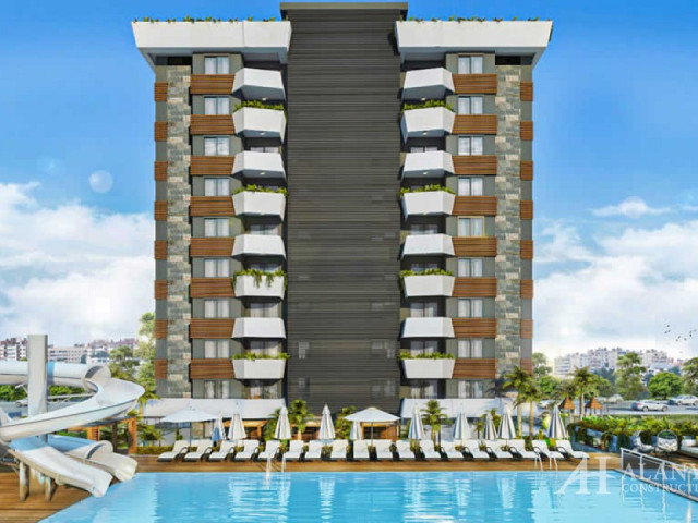 White Sail Mahmutlar Alanya Antalya Türkiye satın alma satılık eşyalı tek yatak odalı daire yeni bir