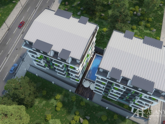 Mahmutlar Alanya Turkey furnished, one two bedroom apartment, construction company, by the sea view,
