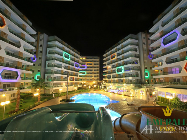 Emerald Park Avsallar Alanya Antalya تركيا شراء بيع عقار لشقة مفروشة بغرفة نوم واحدة في مخطط تقسيط م