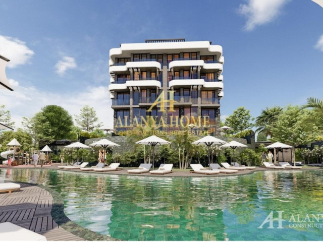 Neva Butik Kargicak Alanya Antalya Turkey purchase sale of a furnished one-bedroom apartment in a ne