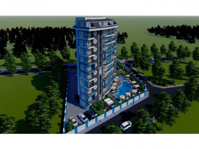 Blue Tower Mahmutlar Аланья Анталия Турция покупка продажа меблированная двухкомнатная квартира в но