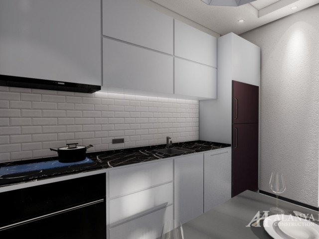 City 7 Center Alanya Alanya Antalya تركيا شراء بيع عقارات شقة مؤثثة بغرفة نوم واحدة في مخطط تقسيط مش