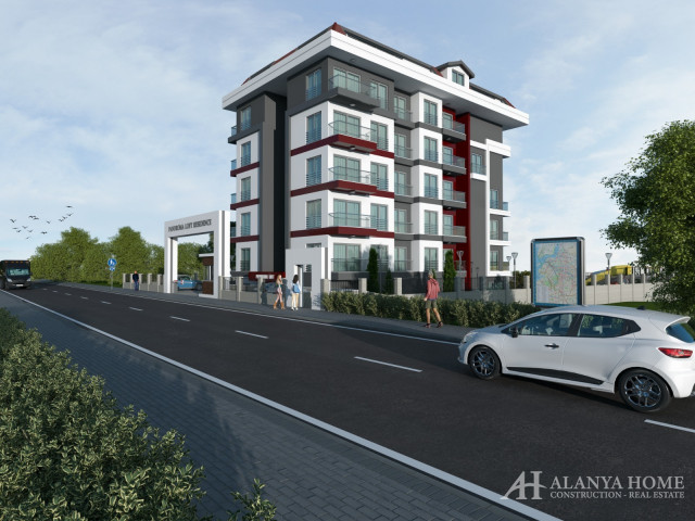 Panorama Loft Kestel Alanya Antalya Türkiye satın alma satılık eşyalı tek yatak odalı daire yeni bir