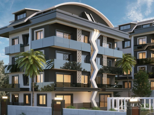 Kingdom Alanya Antalya Turkey purchase sale property of a furnished one-bedroom apartment in a new p