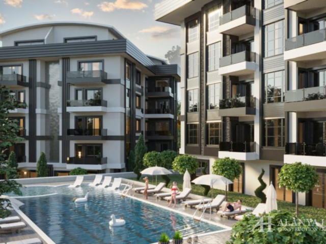 Mahmutlar Alanya Turkey furnished, one two bedroom apartment, construction company, by the sea view,